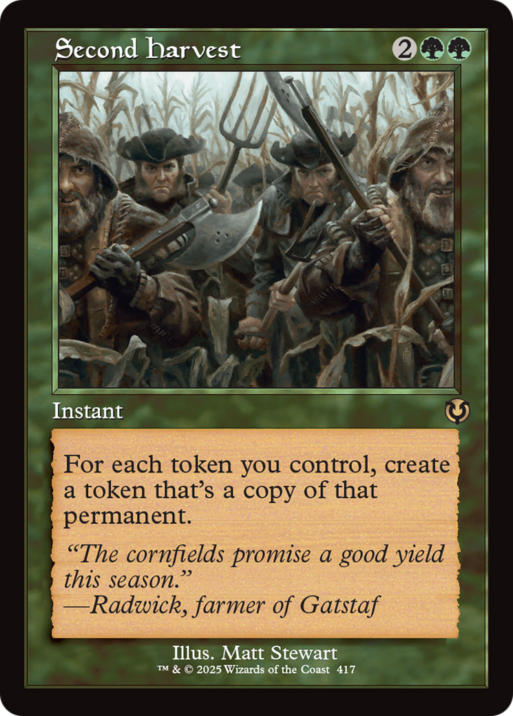 Second Harvest (Retro Frame) [Innistrad Remastered] | Enigma On Main