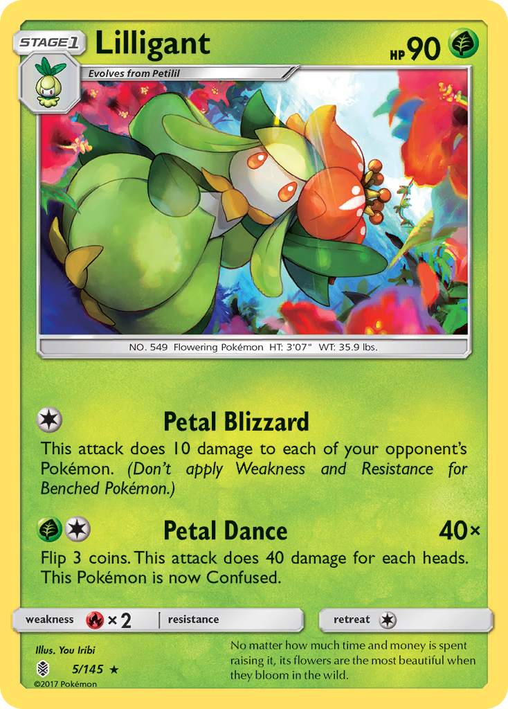 Lilligant (5/145) [Sun & Moon: Guardians Rising] | Enigma On Main