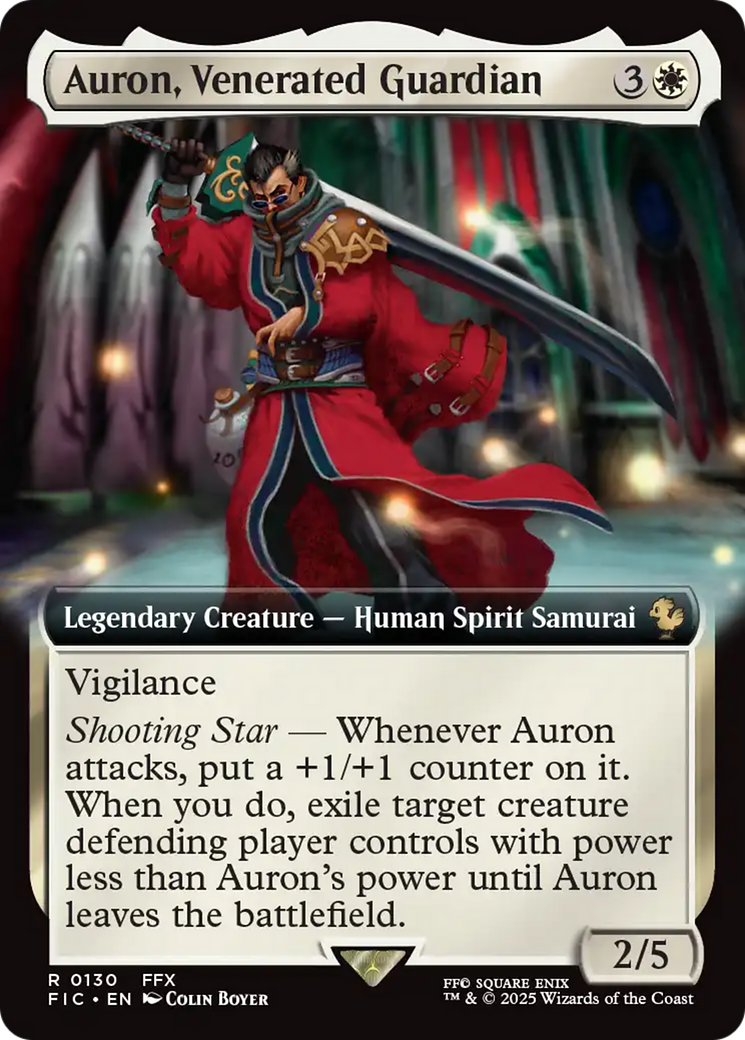 Auron, Venerated Guardian (Extended Art) [FINAL FANTASY Commander] | Enigma On Main