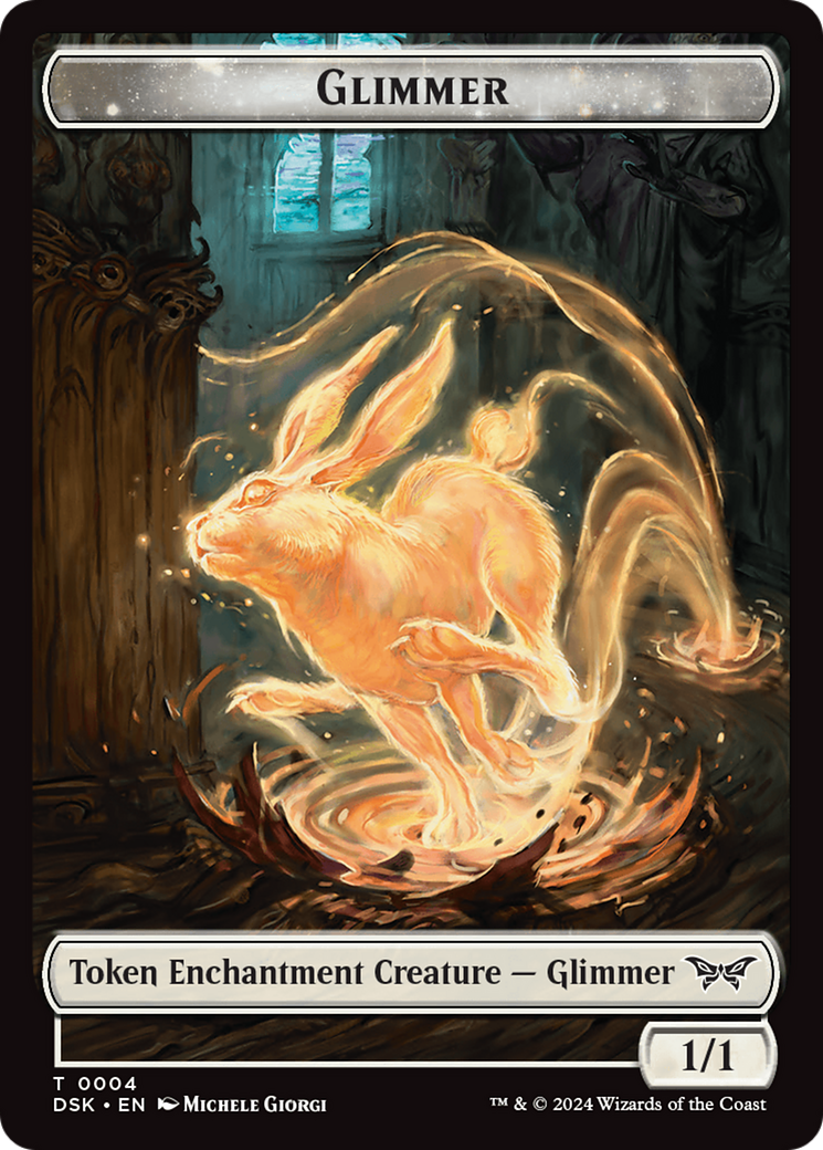 Glimmer Token [Duskmourn: House of Horror Tokens] | Enigma On Main