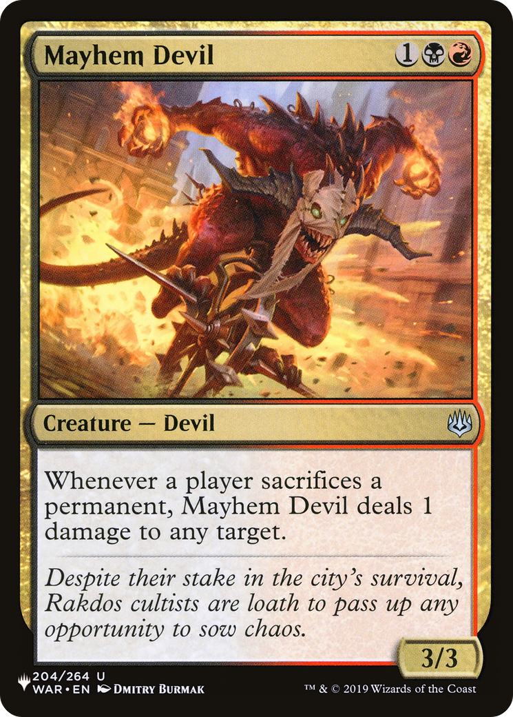 Mayhem Devil [The List Reprints] | Enigma On Main