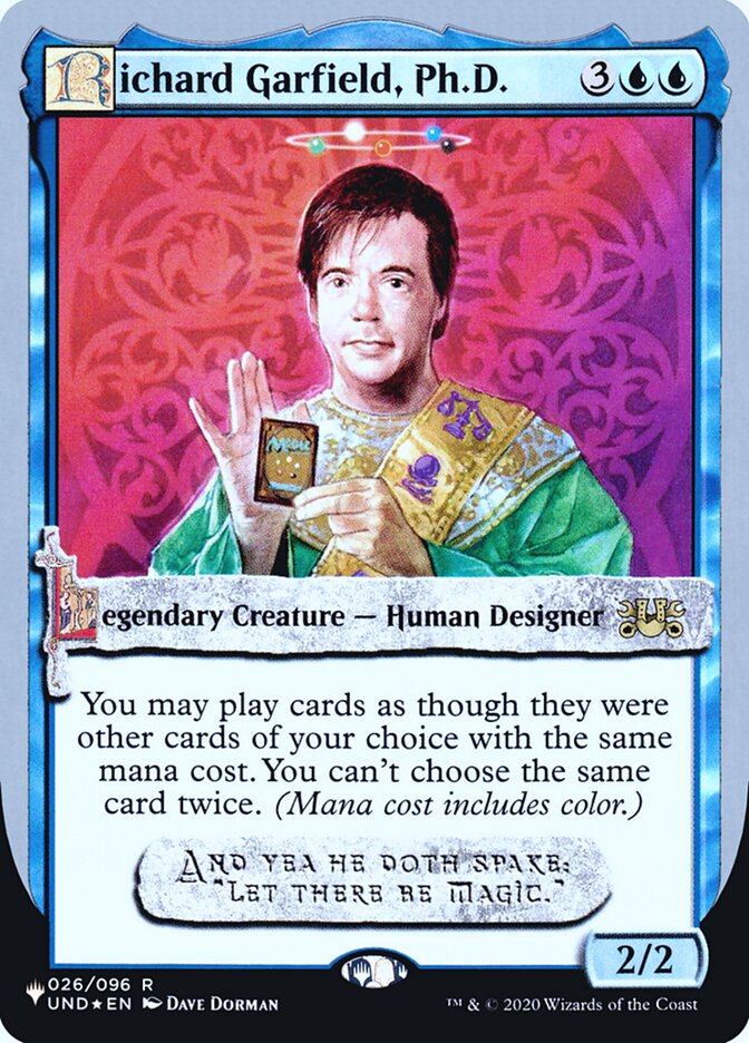 Richard Garfield, Ph.D. (Unfinity Foil Edition) [The List] | Enigma On Main