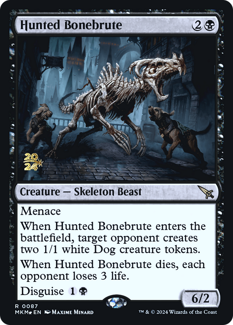 Hunted Bonebrute [Murders at Karlov Manor Prerelease Promos] | Enigma On Main