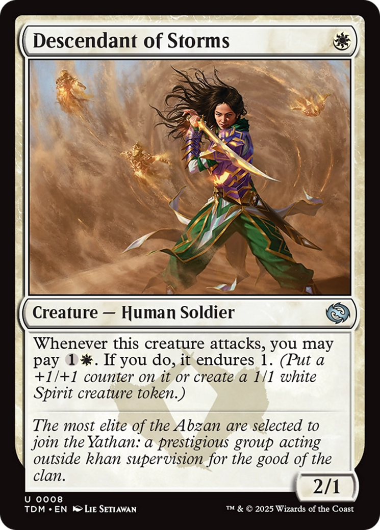 Descendant of Storms [Tarkir: Dragonstorm] | Enigma On Main