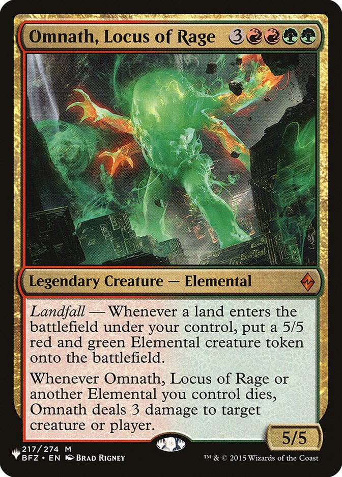 Omnath, Locus of Rage [The List] | Enigma On Main