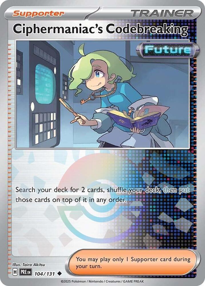 Ciphermaniac's Codebreaking (104/131) (Poke Ball Pattern) [Scarlet & Violet: Prismatic Evolutions] | Enigma On Main