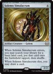 Solemn Simulacrum [Duskmourn: House of Horror Commander] | Enigma On Main