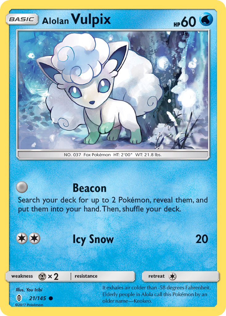 Alolan Vulpix (21/145) [Sun & Moon: Guardians Rising] | Enigma On Main