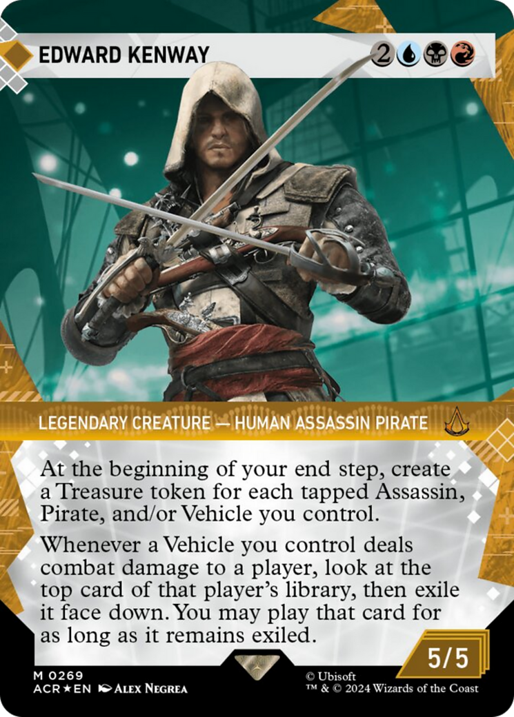 Edward Kenway (Showcase) (Textured Foil) [Assassin's Creed] | Enigma On Main