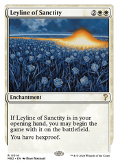 Leyline of Sanctity (White Border) [Mystery Booster 2] | Enigma On Main