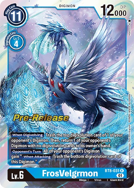 FrosVelgrmon [BT8-031] [New Awakening Pre-Release Cards] | Enigma On Main