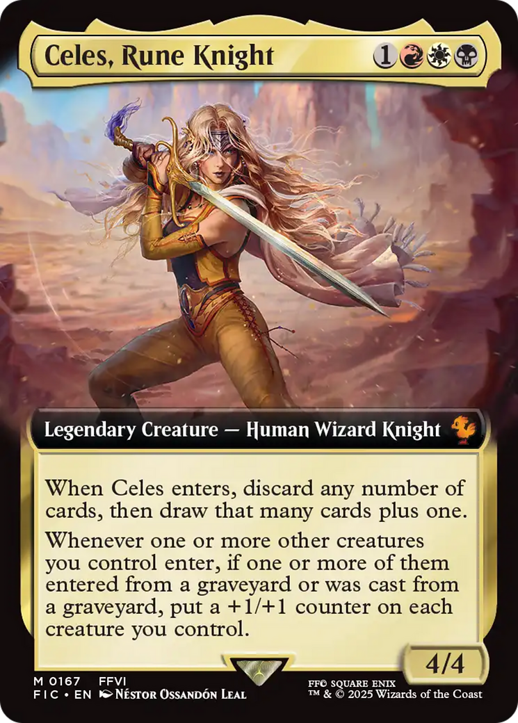 Celes, Rune Knight (Extended Art) [FINAL FANTASY Commander] | Enigma On Main