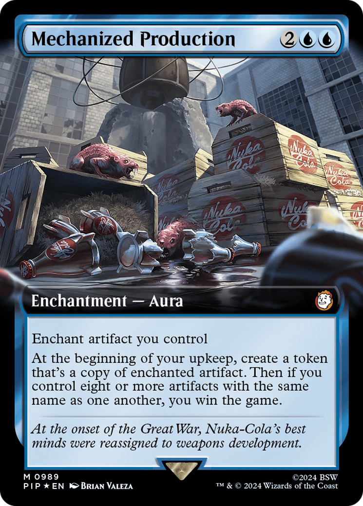 Mechanized Production (Extended Art) (Surge Foil) [Fallout] | Enigma On Main