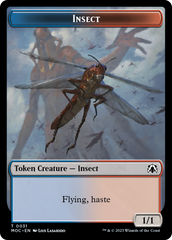 Soldier // Insect Double-Sided Token [March of the Machine Commander Tokens] | Enigma On Main