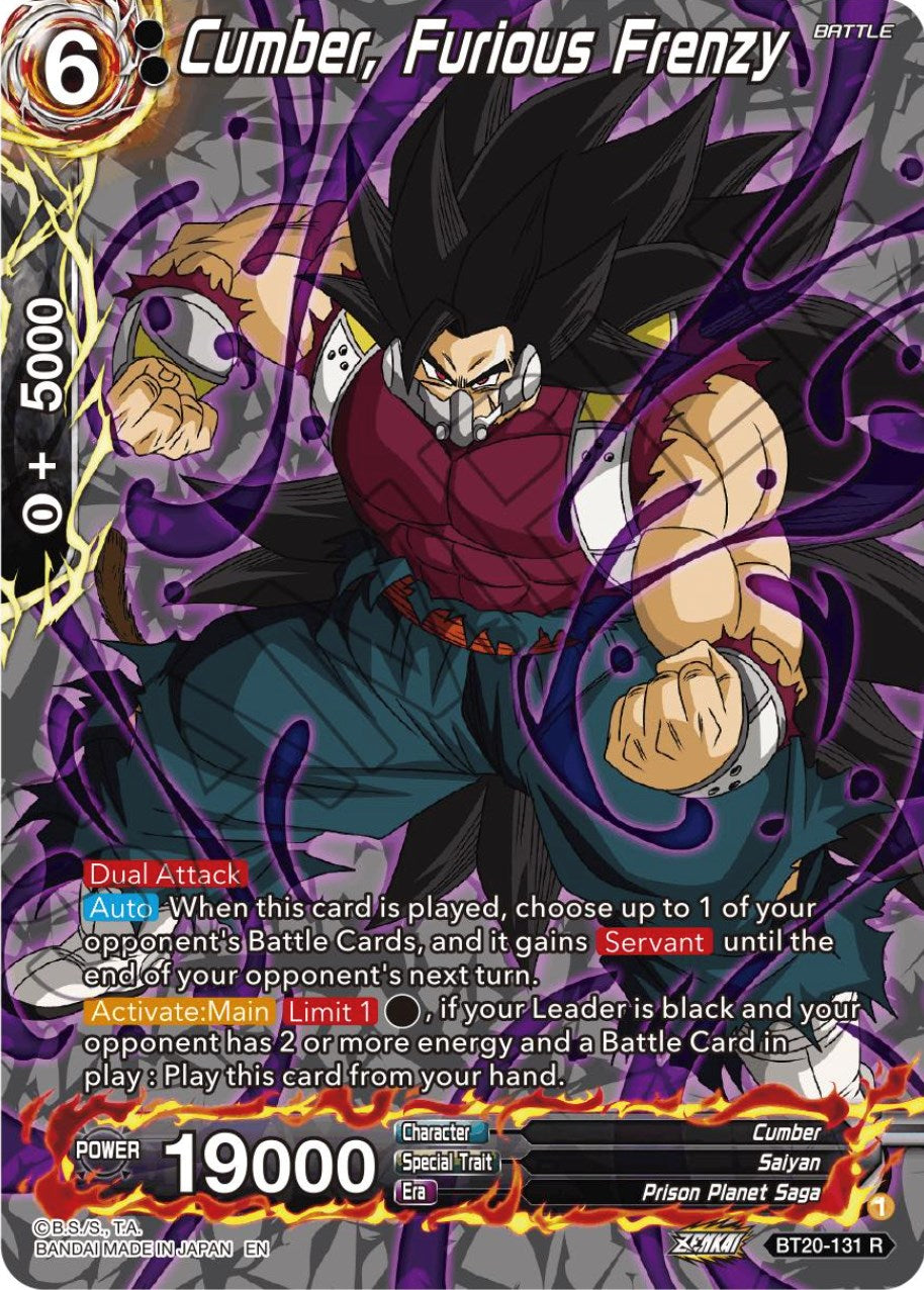 Cumber, Furious Frenzy (Silver Foil) (BT20-131) [Power Absorbed] | Enigma On Main