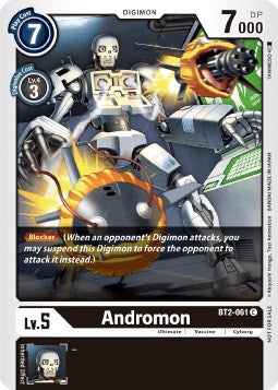 Andromon [BT2-061] (Double Diamond Pre-Release) [Release Special Booster Promos] | Enigma On Main