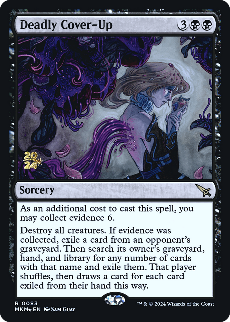 Deadly Cover-Up [Murders at Karlov Manor Prerelease Promos] | Enigma On Main