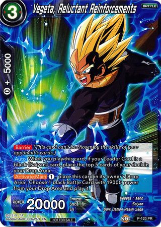 Vegeta, Reluctant Reinforcements (Power Booster) (P-123) [Promotion Cards] | Enigma On Main