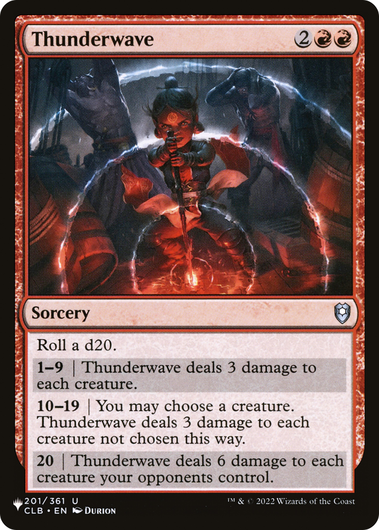 Thunderwave [The List Reprints] | Enigma On Main