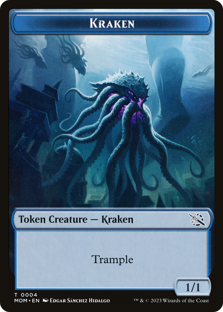 Soldier // Kraken Double-Sided Token [March of the Machine Tokens] | Enigma On Main