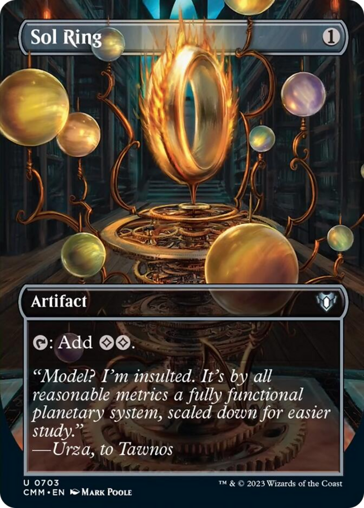 Sol Ring (Borderless Alternate Art) [Commander Masters] | Enigma On Main