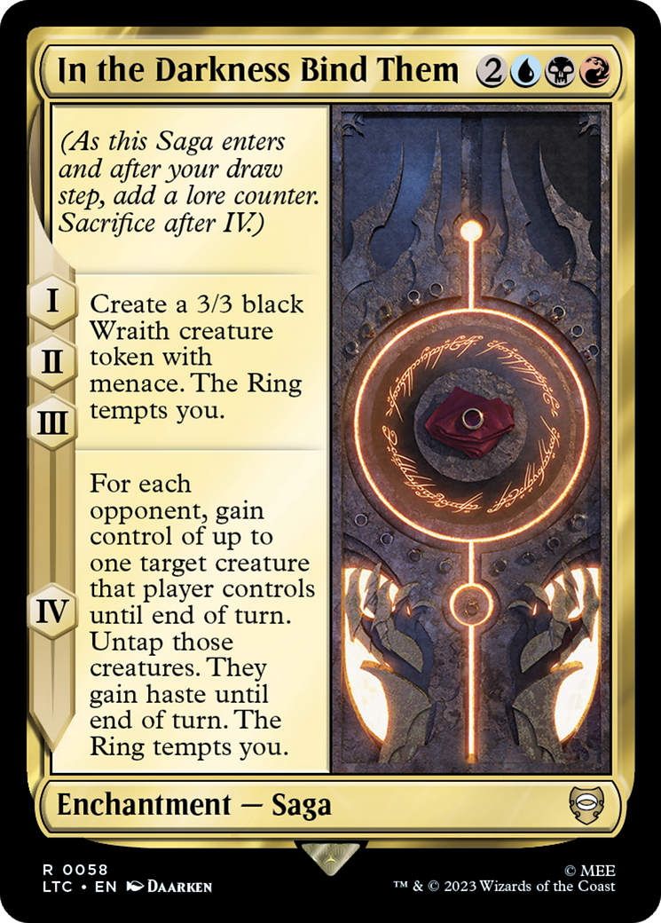 In the Darkness Bind Them [The Lord of the Rings: Tales of Middle-Earth Commander] | Enigma On Main