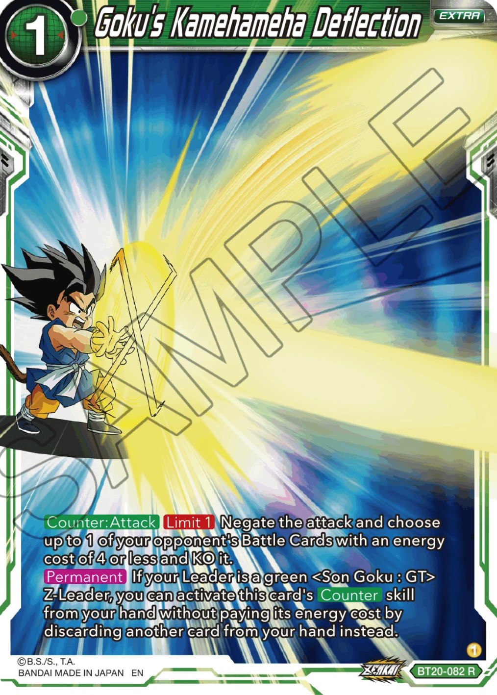 Goku's Kamehameha Deflection (BT20-082) [Power Absorbed] | Enigma On Main