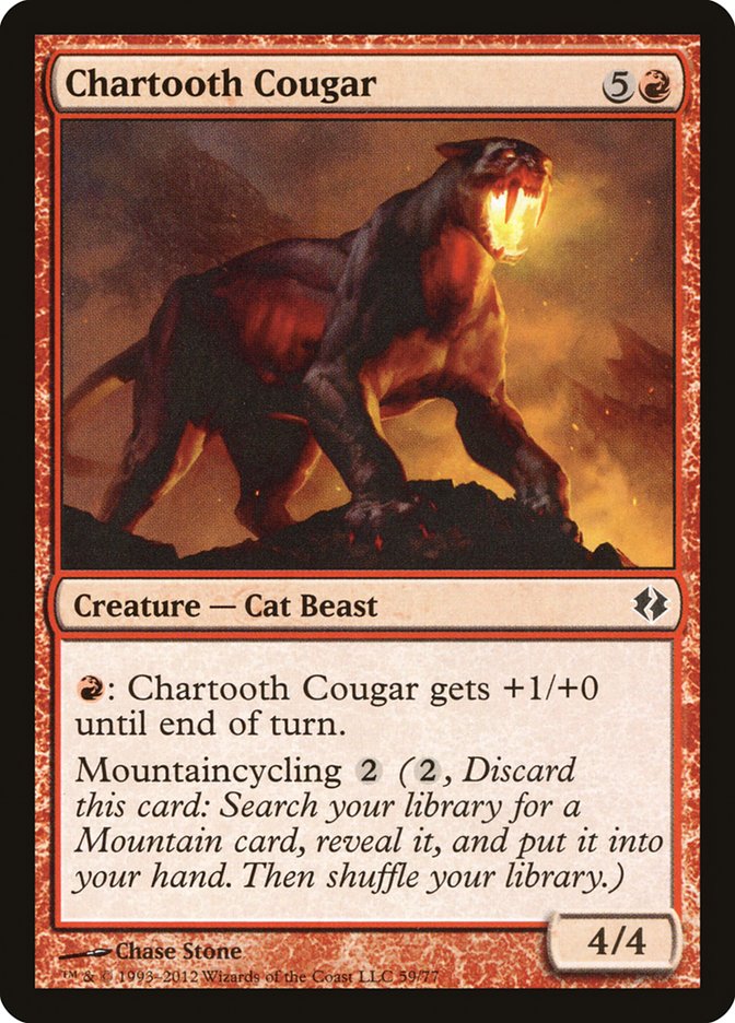 Chartooth Cougar [Duel Decks: Venser vs. Koth] | Enigma On Main