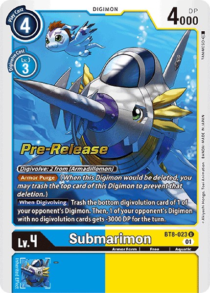 Submarimon [BT8-023] [New Awakening Pre-Release Cards] | Enigma On Main