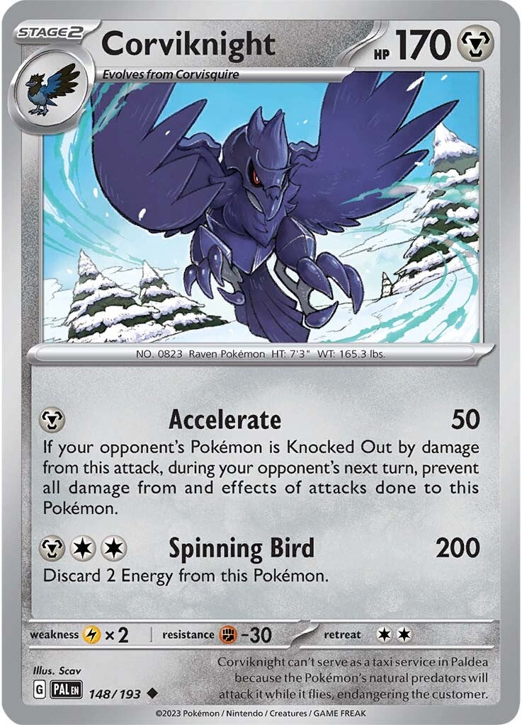 Corviknight (148/193) [Scarlet & Violet: Paldea Evolved] | Enigma On Main