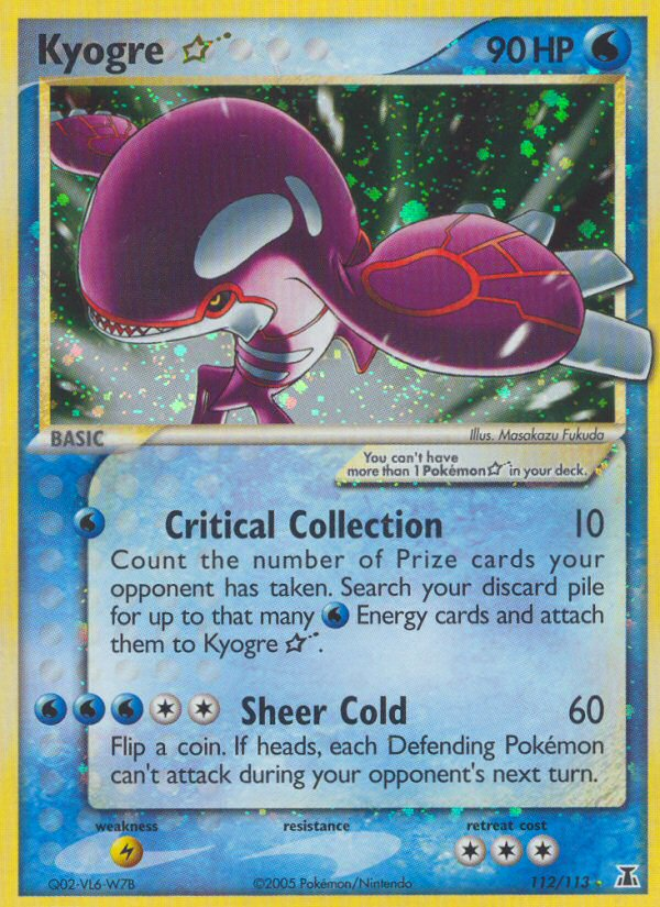 Kyogre Star (112/113) [EX: Delta Species] | Enigma On Main