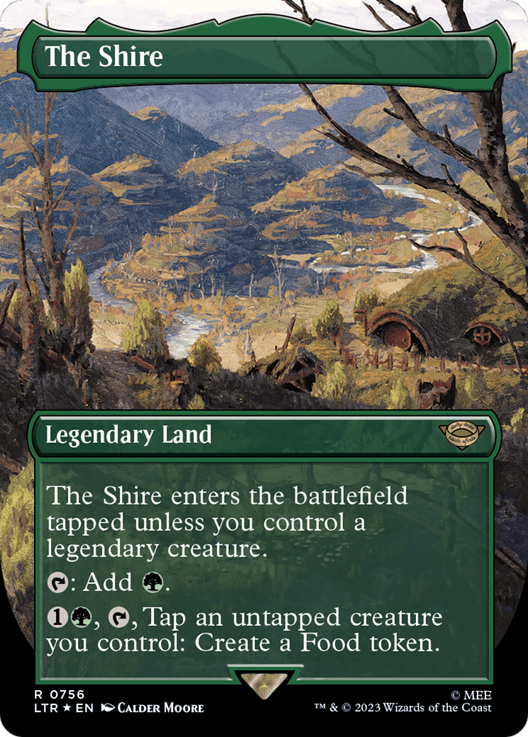 The Shire (Borderless) (Surge Foil) [The Lord of the Rings: Tales of Middle-Earth] | Enigma On Main