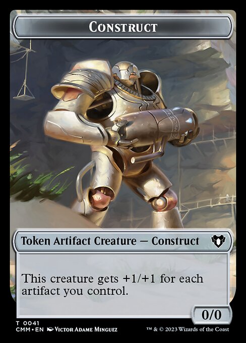 Servo // Construct (0041) Double-Sided Token [Commander Masters Tokens] | Enigma On Main