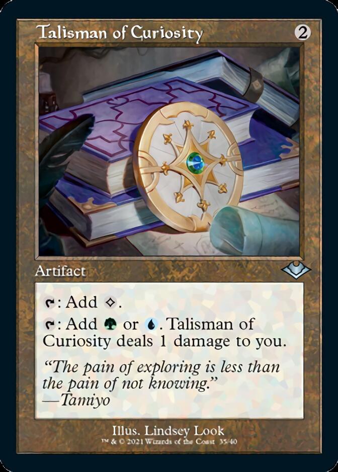 Talisman of Curiosity (Retro Foil Etched) [Modern Horizons] | Enigma On Main