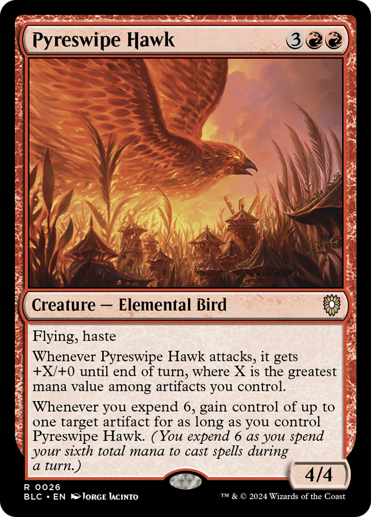 Pyreswipe Hawk [Bloomburrow Commander] | Enigma On Main