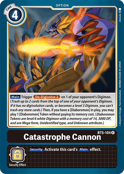 Catastrophe Cannon [BT5-104] [Battle of Omni] | Enigma On Main