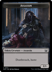 Assassin // Knight (10) Double-Sided Token [March of the Machine Commander Tokens] | Enigma On Main