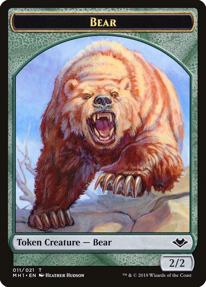 Shapeshifter (001) // Bear (011) Double-Sided Token [Modern Horizons Tokens] | Enigma On Main