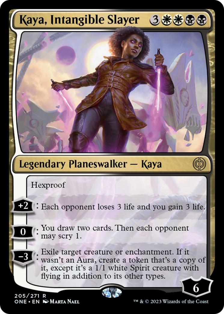 Kaya, Intangible Slayer (Promo Pack) [Phyrexia: All Will Be One Promos] | Enigma On Main
