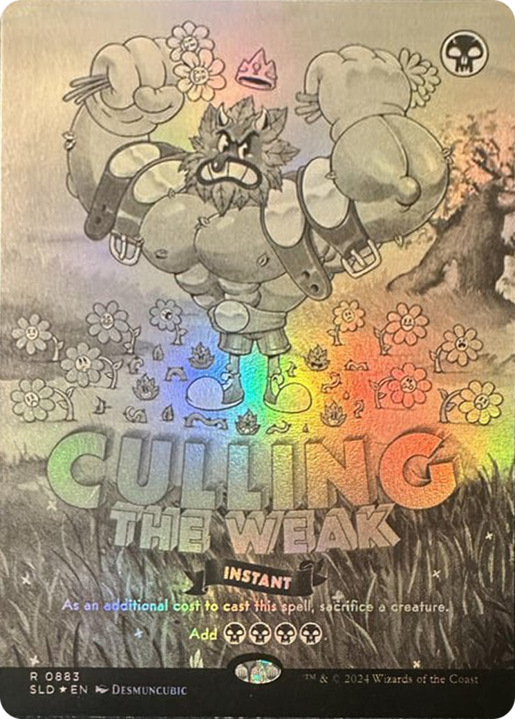 Culling the Weak (Black & White Foil) [Secret Lair Drop Series] | Enigma On Main