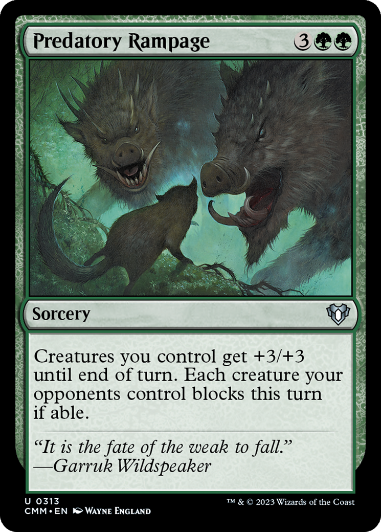 Predatory Rampage [Commander Masters] | Enigma On Main