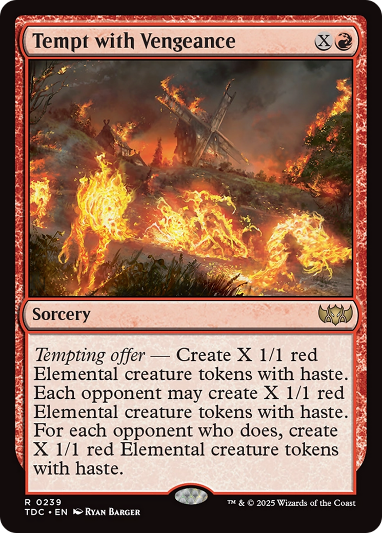 Tempt with Vengeance [Tarkir: Dragonstorm Commander] | Enigma On Main