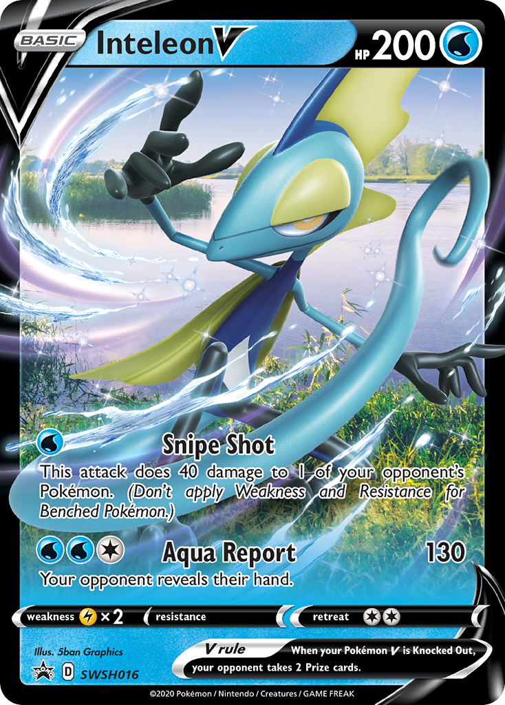 Inteleon V (SWSH016) (Jumbo Card) [Sword & Shield: Black Star Promos] | Enigma On Main