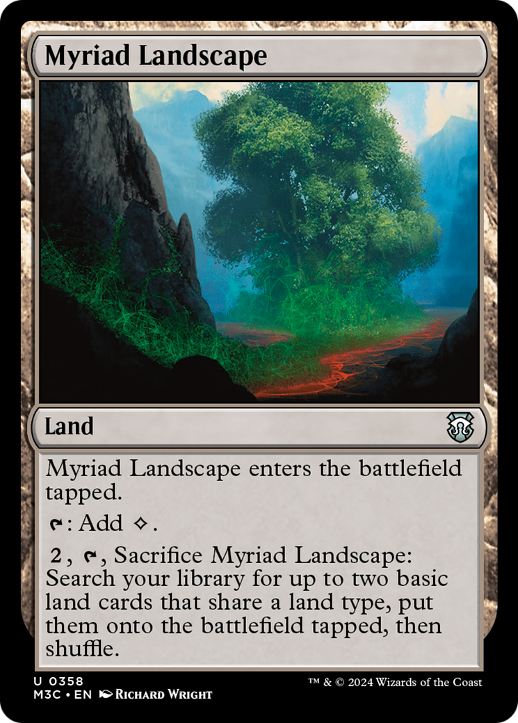 Myriad Landscape (Ripple Foil) [Modern Horizons 3 Commander] | Enigma On Main