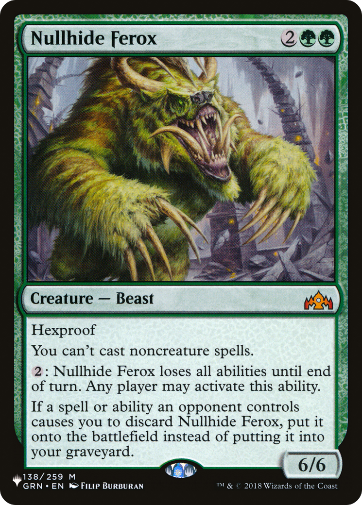 Nullhide Ferox [The List Reprints] | Enigma On Main