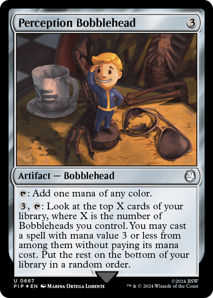 Perception Bobblehead (Surge Foil) [Fallout] | Enigma On Main