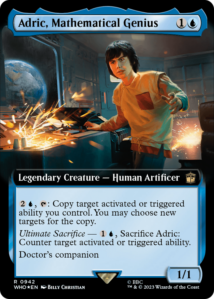 Adric, Mathematical Genius (Extended Art) (Surge Foil) [Doctor Who] | Enigma On Main