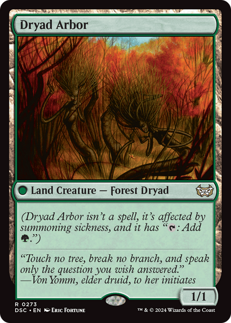 Dryad Arbor [Duskmourn: House of Horror Commander] | Enigma On Main