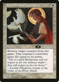 Swords to Plowshares (Oversized) [Oversize Cards] | Enigma On Main