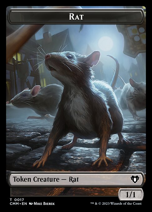 City's Blessing // Rat Double-Sided Token [Commander Masters Tokens] | Enigma On Main